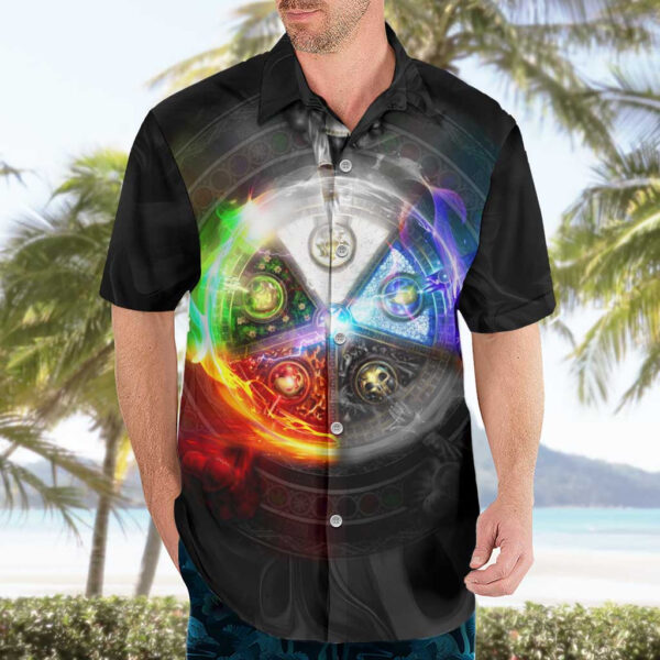 Chemise hawaïenne Magic: The Gathering éléments - Maison Otaku – Image 3