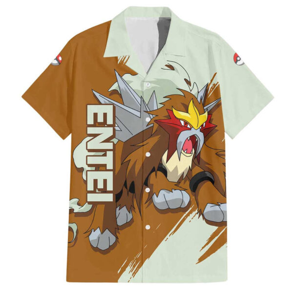 Chemise hawaïenne Entei Pokémon - Maison Otaku