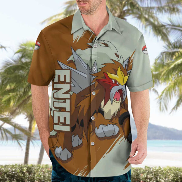 Chemise hawaïenne Entei Pokémon - Maison Otaku – Image 3