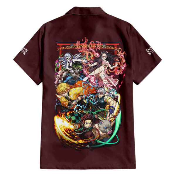 Chemise hawaïenne Arc Quartier des Plaisirs Demon Slayer - Maison Otaku – Image 2
