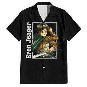Chemise hawaïenne Eren Jäger L’Attaque des Titans - Maison Otaku
