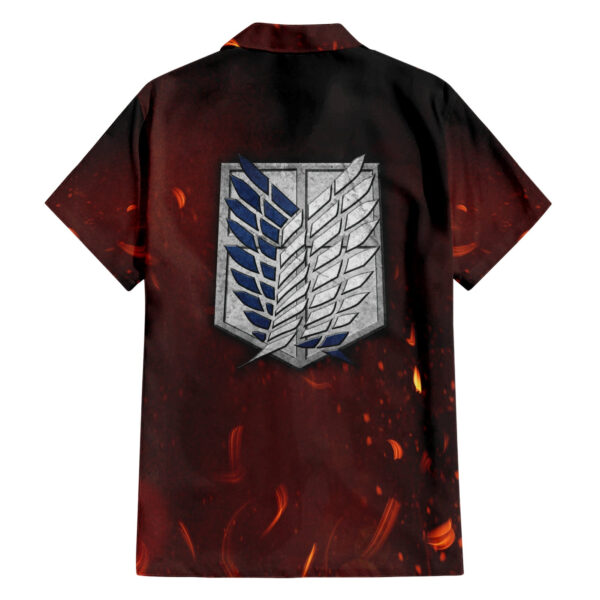 Chemise hawaïenne Eren Jäger AOT Saison Finale - Maison Otaku – Image 2