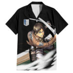 Chemise hawaïenne Eren Jäger L’Attaque des Titans anime – Maison Otaku