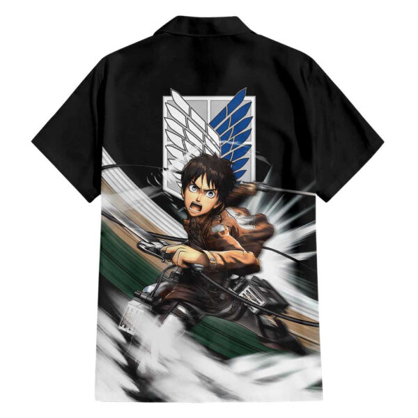 Chemise hawaïenne Eren Jäger L’Attaque des Titans anime - Maison Otaku – Image 2