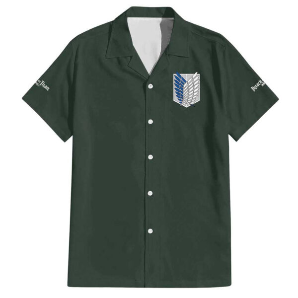 Chemise hawaïenne Eren Jäger L’Attaque des Titans style japonais - Maison Otaku