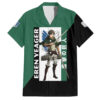 Chemise hawaïenne Eren Jäger L’Attaque des Titans manga - Maison Otaku