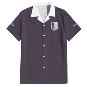 Chemise hawaïenne Histoire d’Eren Jäger L’Attaque des Titans - Maison Otaku