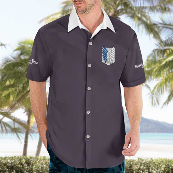 Chemise hawaïenne Histoire d’Eren Jäger L’Attaque des Titans - Maison Otaku – Image 3