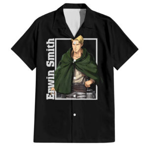 Chemise hawaïenne Erwin Smith L’Attaque des Titans - Maison Otaku