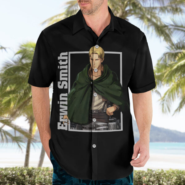 Chemise hawaïenne Erwin Smith L’Attaque des Titans - Maison Otaku – Image 3