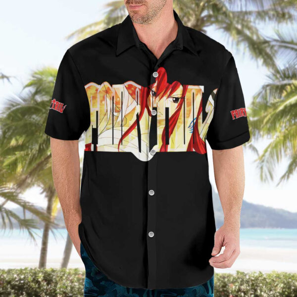 Chemise hawaïenne Erza Scarlet Fairy Tail - Maison Otaku – Image 3
