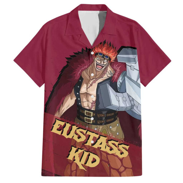 Chemise hawaïenne Eustass Kid One Piece - Maison Otaku