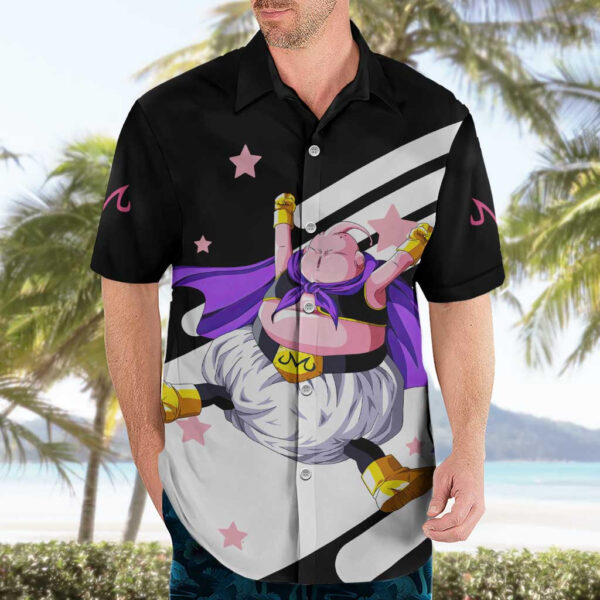 Chemise hawaïenne Buu Gros Dragon Ball style animé - Maison Otaku – Image 3