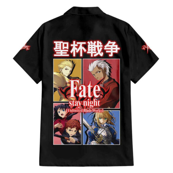 Chemise hawaïenne Fate Stay Night Unlimited Blade Works - Maison Otaku – Image 2