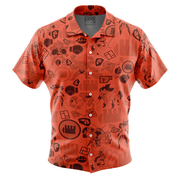 Chemise hawaïenne Pokémon Type Combat - Maison Otaku