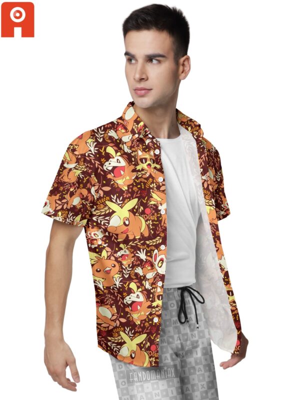 Chemise hawaïenne Type Feu style Aloha - Maison Otaku – Image 2