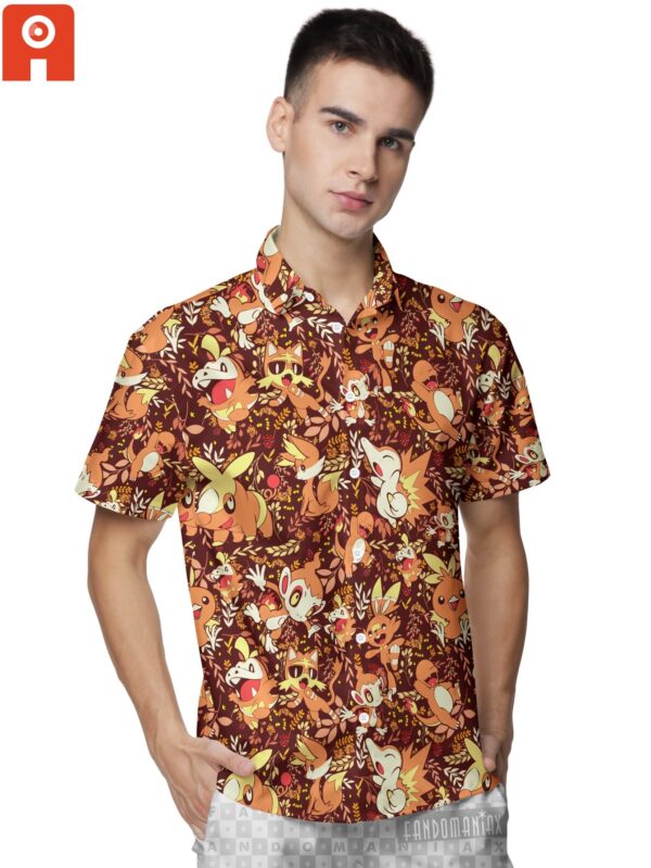 Chemise hawaïenne Type Feu style Aloha - Maison Otaku – Image 3