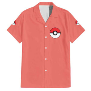 Chemise hawaïenne Pokémon type Feu - Maison Otaku