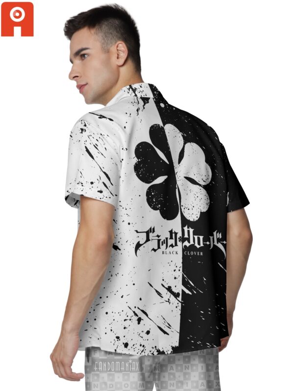 Chemise hawaïenne Trèfle à cinq feuilles - Maison Otaku – Image 2
