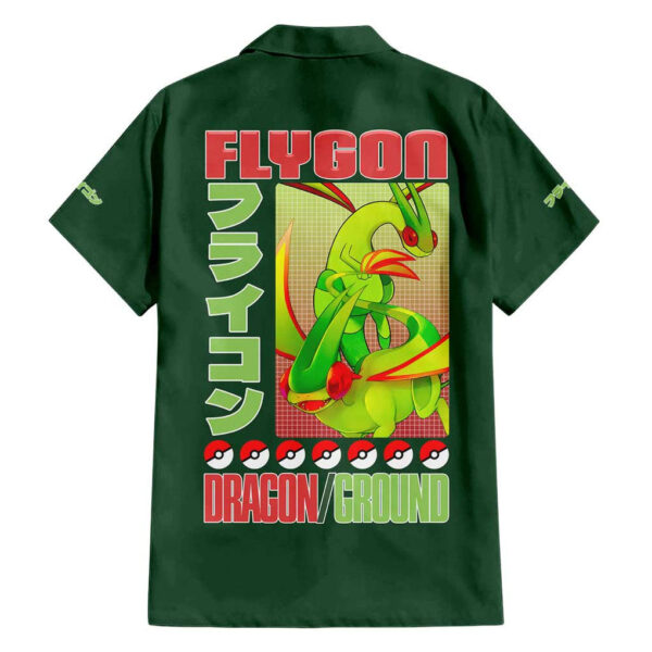 Chemise hawaïenne Libegon (Flygon) Pokémon - Maison Otaku – Image 2