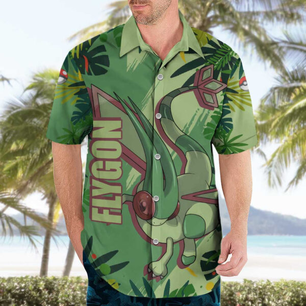 Chemise hawaïenne Flygon Pokémon - Maison Otaku – Image 3