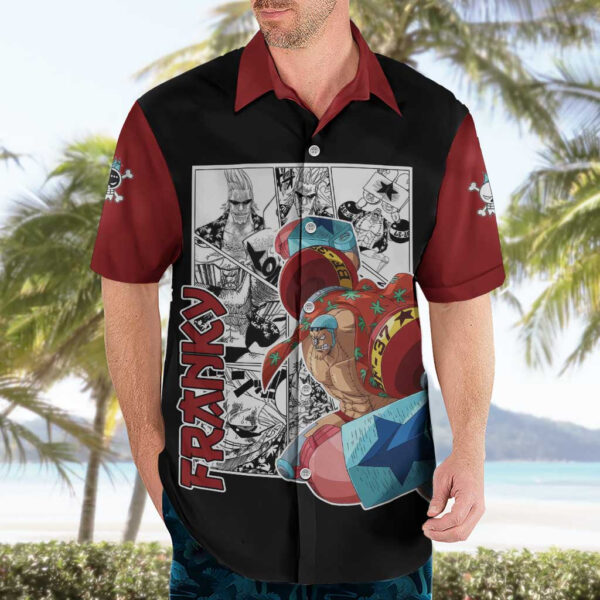 Chemise hawaïenne Franky One Piece style manga - Maison Otaku – Image 3