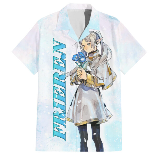 Chemise hawaïenne Frieren - champ fleuri - Maison Otaku – Image 2