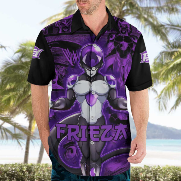Chemise hawaïenne Freezer Dragon Ball motif manga - Maison Otaku – Image 3