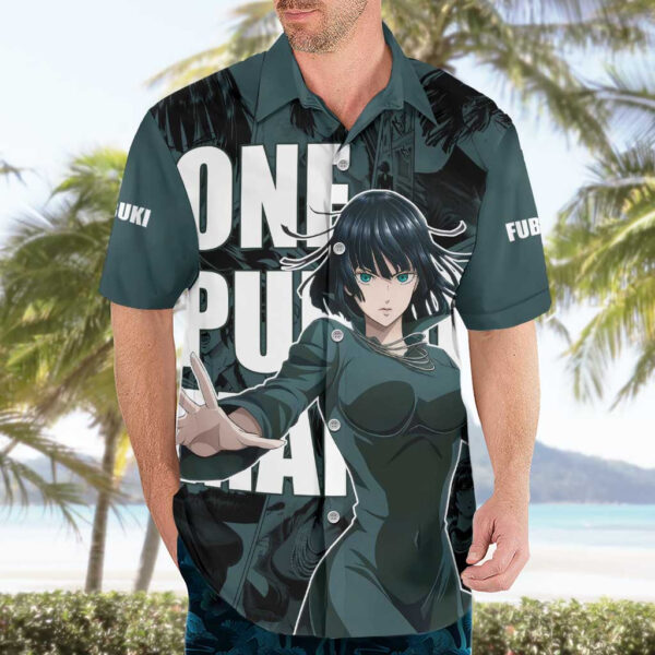 Chemise hawaïenne Fubuki One Punch Man style animé - Maison Otaku – Image 3