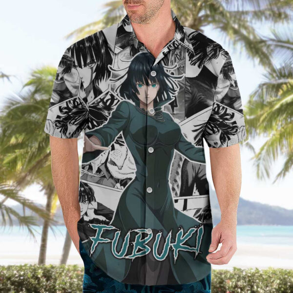 Chemise hawaïenne Fubuki One Punch Man style manga - Maison Otaku – Image 3