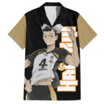 Chemise hawaïenne Kotaro Bokuto Fukurodani Haikyu – Maison Otaku