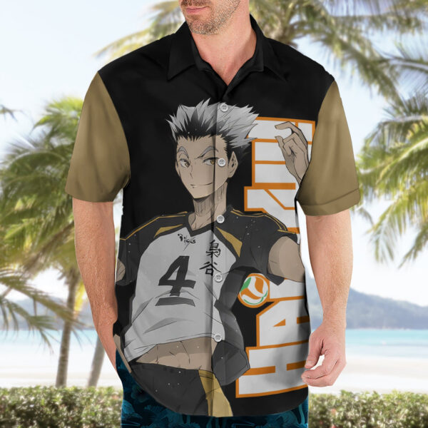 Chemise hawaïenne Kotaro Bokuto Fukurodani Haikyu - Maison Otaku – Image 3