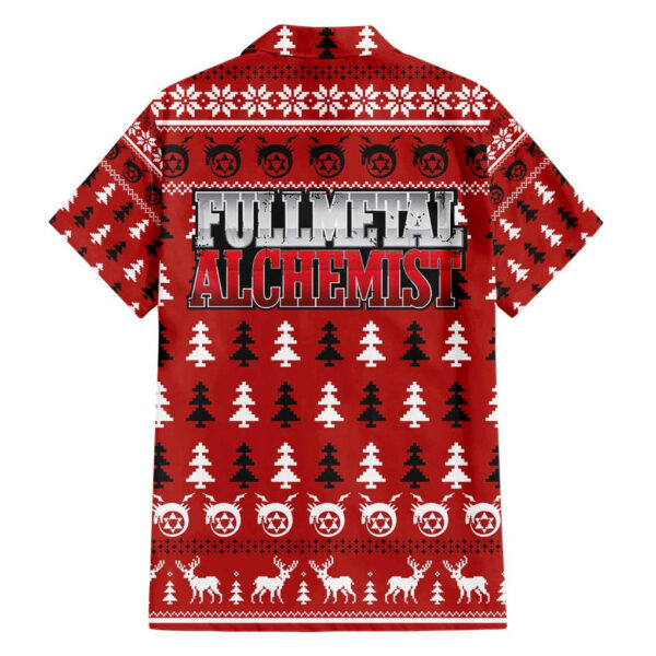 Chemise hawaïenne Fullmetal Alchemist Noël style manga - Maison Otaku – Image 2