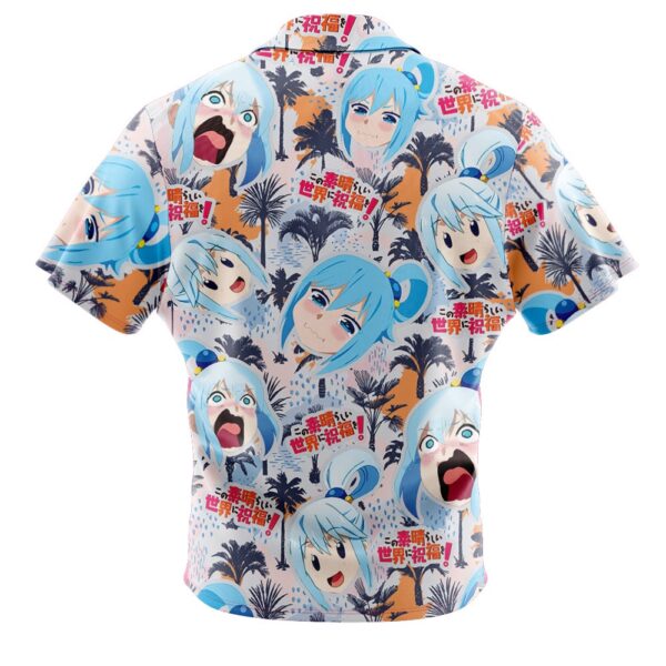 Chemise hawaïenne Visage Drôle Aqua Konosuba - Maison Otaku – Image 2