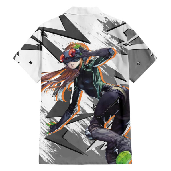 Chemise hawaïenne Futaba Sakura Persona style cyber manga - Maison Otaku – Image 2