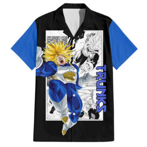 Chemise hawaïenne Trunks du Futur Ultra SSJ Dragon Ball - Maison Otaku