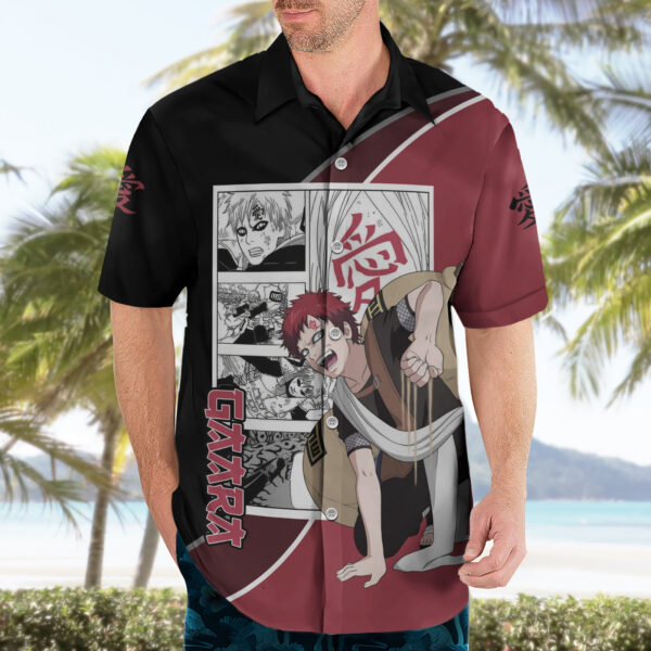Chemise hawaïenne Gaara style manga - Maison Otaku – Image 3