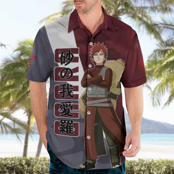 Chemise hawaïenne Gaara Naruto - Maison Otaku – Image 3