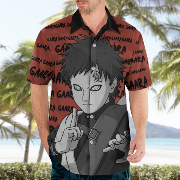 Chemise hawaïenne Gaara style manga - Maison Otaku – Image 3