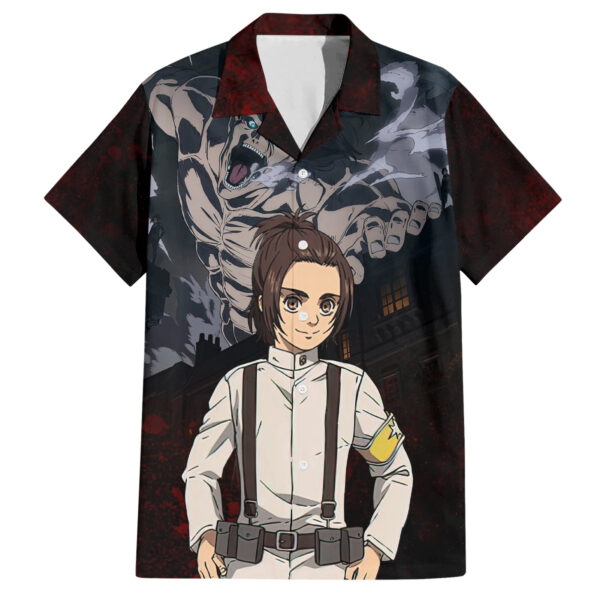 Chemise hawaïenne Gabi Braun L’Attaque des Titans - Maison Otaku