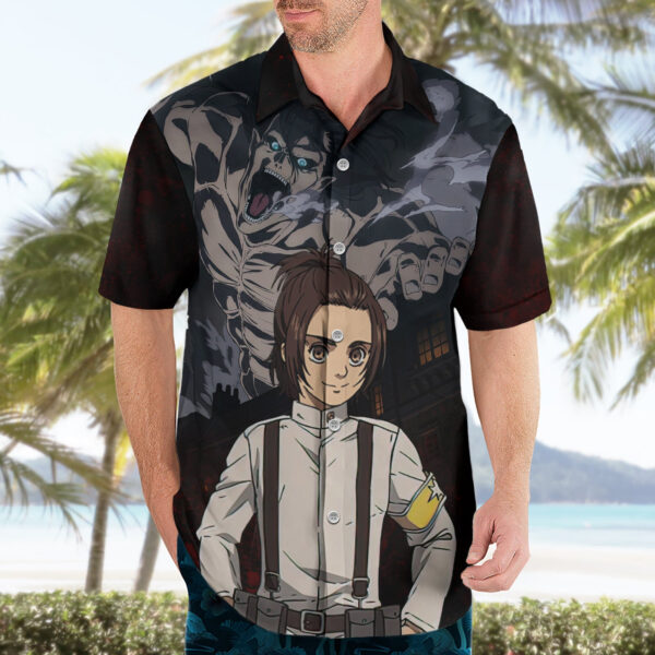 Chemise hawaïenne Gabi Braun L’Attaque des Titans - Maison Otaku – Image 3