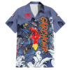 Chemise hawaïenne Carchacrok Pokémon style japonais - Maison Otaku