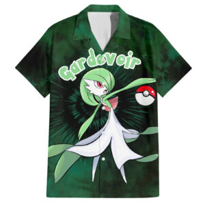 Chemise hawaïenne Gardevoir style tie-dye - Maison Otaku