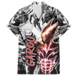 Chemise hawaïenne Garou One Punch Man style manga – Maison Otaku