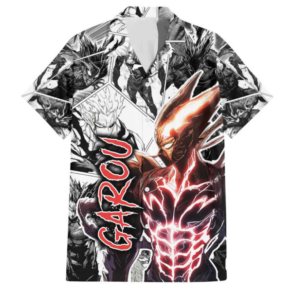 Chemise hawaïenne Garou One Punch Man style manga - Maison Otaku