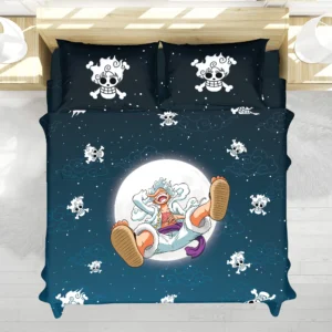 Housse De Couette Luffy Gear 5 v2 One Piece Parure de lit Ensemble De Literie