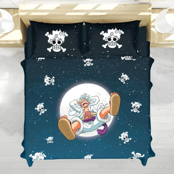 Housse De Couette Luffy Gear 5 v2 One Piece Parure de lit Ensemble De Literie