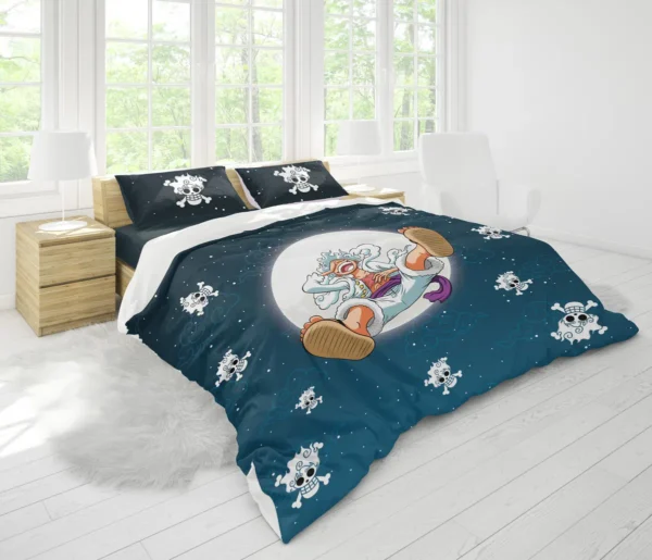 Housse De Couette Luffy Gear 5 v2 One Piece Parure de lit Ensemble De Literie – Image 2