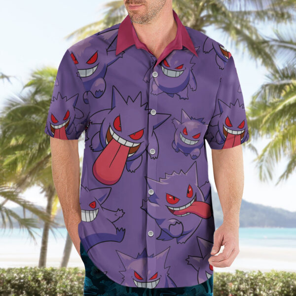 Chemise hawaïenne Ectoplasma style vêtements motif - Maison Otaku – Image 3