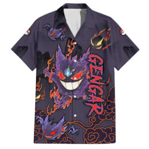 Chemise hawaïenne Ectoplasma Pokémon - Maison Otaku